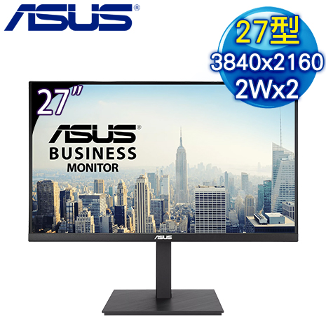 ASUS 華碩 VA27UQSB 27型 IPS 4K HDR 商務護眼螢幕