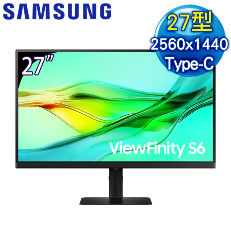 Samsung 三星 ViewFinity S6 S27D606UAC 27型 2K窄邊美型螢幕(HDMI/DP/Type-C)
