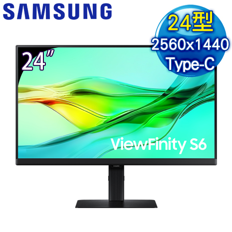 Samsung 三星 ViewFinity S6 S24D604UAC 24型 2K窄邊美型螢幕(HDMI/DP/Type-C)