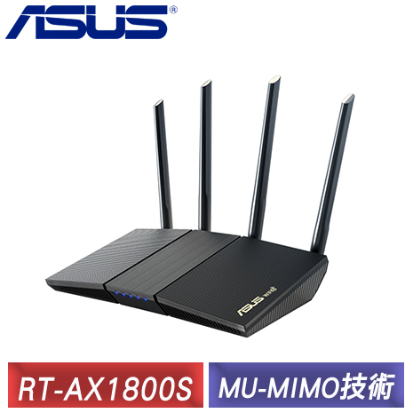 ASUS 華碩 RT-AX1800S V2 雙頻 WiFi 6 無線路由器(分享器)