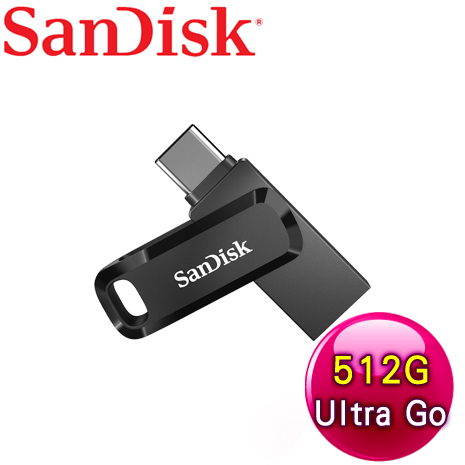 SanDisk Ultra Go USB 512G TypeC+A雙用OTG隨身碟 SDDDC3 512G