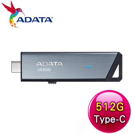ADATA 威剛 UE800 512G Type-C 極速USB3.2 Gen2 隨身碟