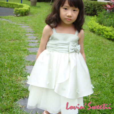 【Lovin’ Sweetii】粉彩小公主網紗童洋裝~粉綠限量款~4Y