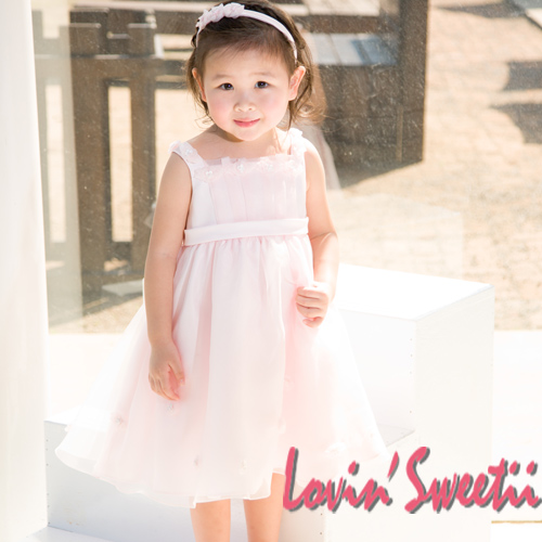 【Lovin’ Sweetii】甜心小公主網紗童洋裝限量款-白色~4Y
