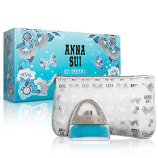 Anna Sui 安娜蘇 甜蜜夢境花綻禮盒(淡香水30ml+手拿包)-送品牌紙袋