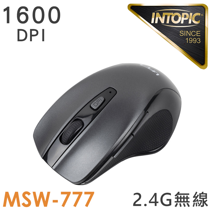 INTOPIC 廣鼎 2.4GHz飛碟無線光學滑鼠(MSW-777)