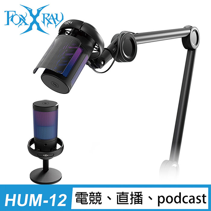 FOXXRAY 懸臂式心型指向電競麥克風(FXR-HUM-12)