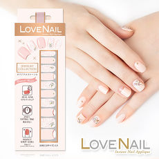 【LOVE NAIL】持久指甲油貼-水鑽珠寶盒系列(女伶璀璨毛呢)