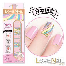 LOVE NAIL持久指甲油貼-日本限量系列-PinkFireworks(粉紅煙火)指甲貼