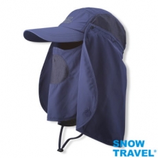 【SNOW TRAVEL】抗UV遮陽休閒帽(臉/肩頸部防曬設計,進口HIGH-IQ抗 UV40布料)AH-4(任選1件)