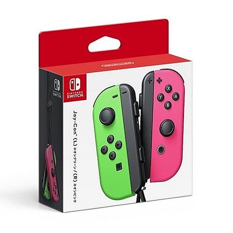 【Nintendo Switch】NS Joy-Con控制器(L)/(R)霓虹綠/霓虹粉 ※附贈類比套1組