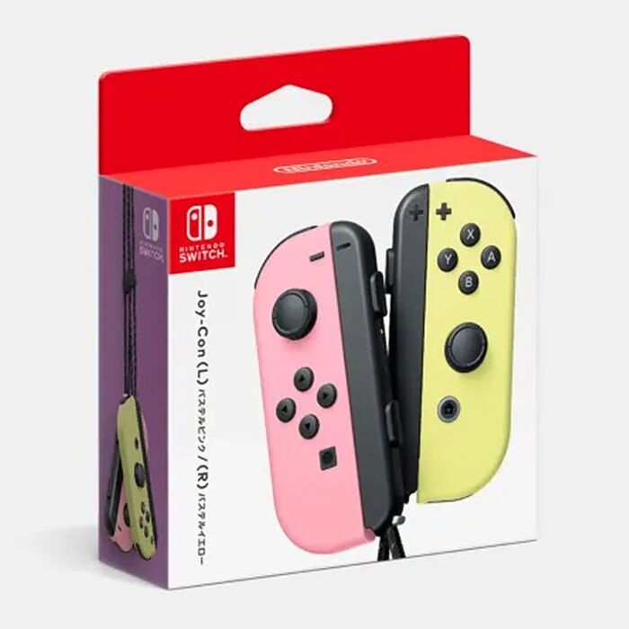 【Nintendo Switch】NS Joy-Con控制器(L)/(R)淡雅粉/淡雅黃 ※附贈類比套1組