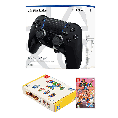 PS5 DualSense Edge 無線控制器 - 午夜黑《台灣公司貨》+NS 雪人兄弟 2 Special《中文限定版》