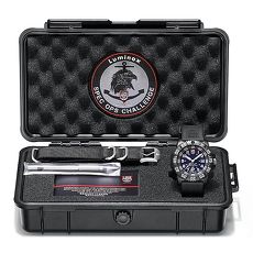 LUMINOX 雷明時 特種部隊限量工具箱禮盒組-藍x白時標/44mm 3053.SOC.SET