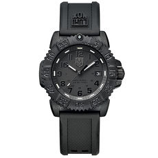 LUMINOX 雷明時 海豹部隊經典腕錶-黑x黑時標/38mm A7051.BO