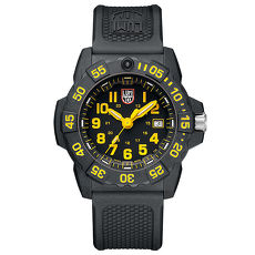 LUMINOX 雷明時NAVY SEAL 3500全新海豹2代系列腕錶-黃x白時標/45mm A3505