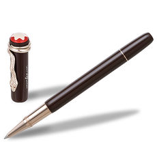 MONTBLANC 萬寶龍傳承系列紅與黑限量鋼珠筆-咖啡 116552