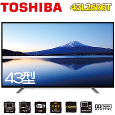 TOSHIBA東芝 43吋液晶顯示器 43L2686T
