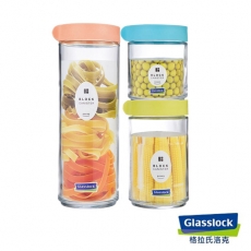 Glasslock 3件式玻璃積木保鮮罐組 IG588 (7.8折)