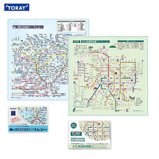 【日本東麗TORAY】台北+東京捷運路網圖拭淨布 超值組合