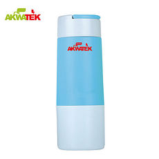 【AKWATEK】悠尚隨身玻璃杯AK-G143+時尚玻璃杯300ml超值四入 AK-02016 布套