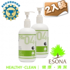 曜兆ESONA微泡沫歐洲環保獎蔬果肉洗劑500ml-二入裝