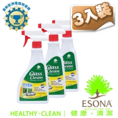 曜兆ESONA微泡沫天然環保獎玻璃清潔劑500ml-三入裝