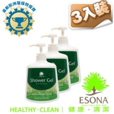 曜兆ESONA微泡沫天然環保獎沐浴露740ml-三入裝