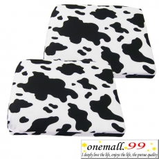 onemall.99高質感可拆洗黑白乳牛坐墊-4入