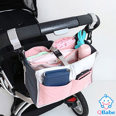 【QBabe】韓版可愛嬰兒推車收納掛袋