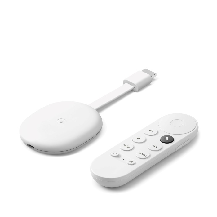 【母親節優惠】Google Chromecast (支援 Google TV, 4K)一秒變智慧電視