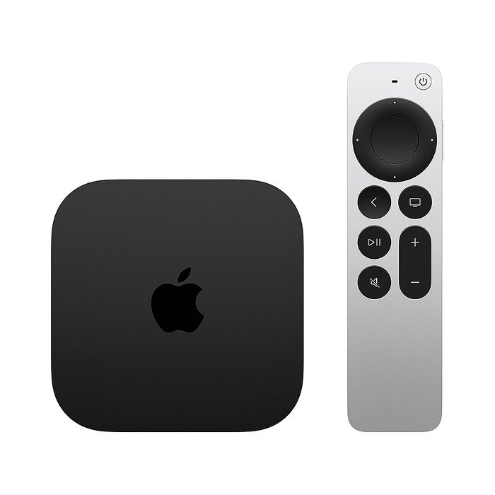 Apple TV 4K (第3代)(Wi-Fi+乙太網路)_128GB-(黑)
