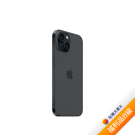 APPLE iPhone 15 128G (黑)(5G)【拆封福利品B級】