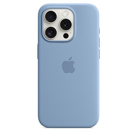 iPhone 15 Pro MagSafe 矽膠保護殼-冬藍