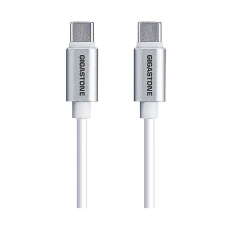 Gigastone USB-C to USB-C 60W充電傳輸線1.5M-白