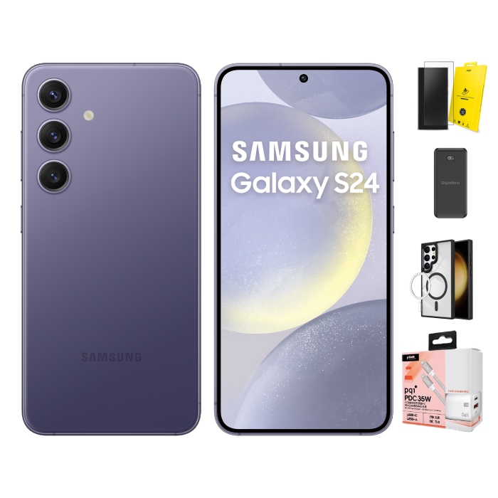 Samsung 三星 Galaxy S24 8G/256G (鈷藤紫)【保護殼貼充電組】