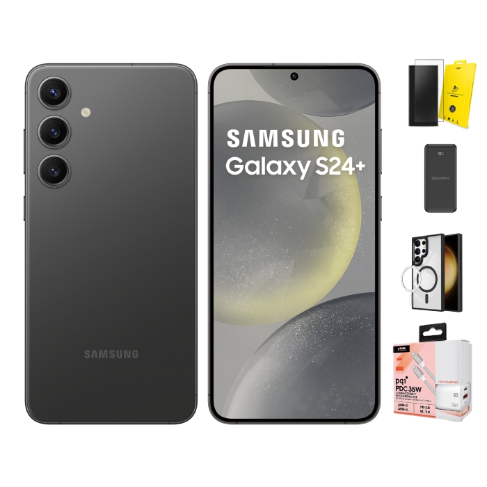 Samsung 三星 Galaxy S24+ 12G/256G (玄武黑)【保護殼貼充電組】