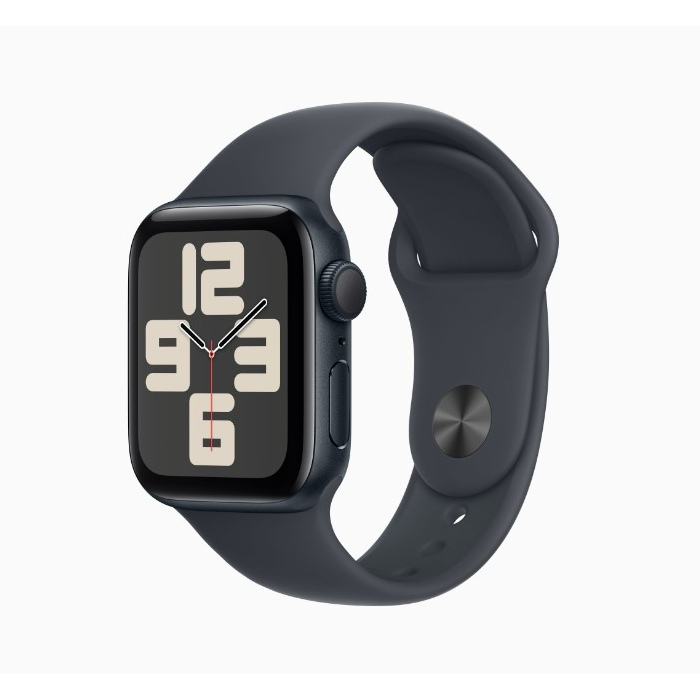 Apple Watch SE 2 GPS版 40mm(S/M)午夜色錶殼配午夜色運動錶帶(MXE73TA/A)(2024)