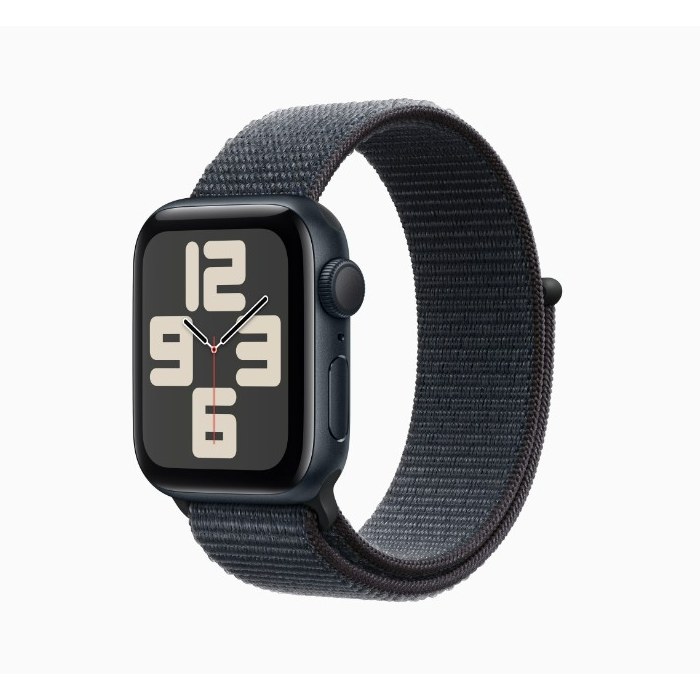 Apple Watch SE 2 GPS版 40mm午夜色錶殼配墨水色運動錶環(MXEA3TA/A)(2024)