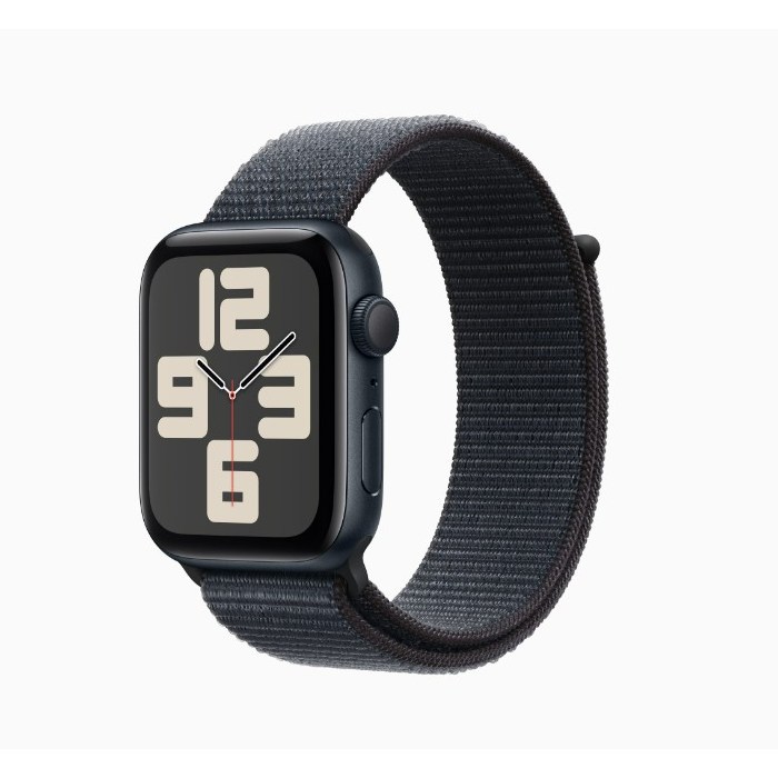 Apple Watch SE 2 GPS版 44mm午夜色錶殼配墨水色運動錶環(MXEP3TA/A)(2024)