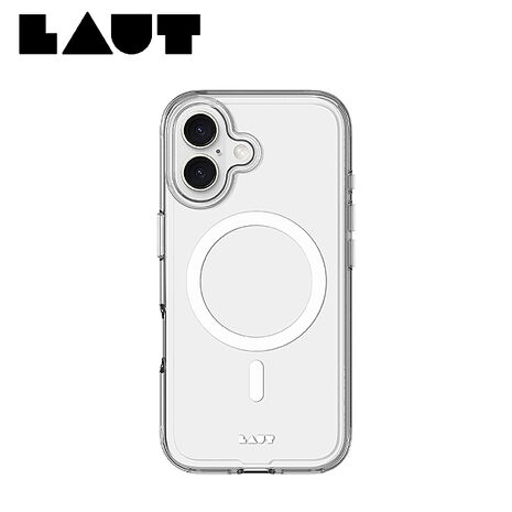 iPhone 16 Plus LAUT磁吸晶透保護殼-透明