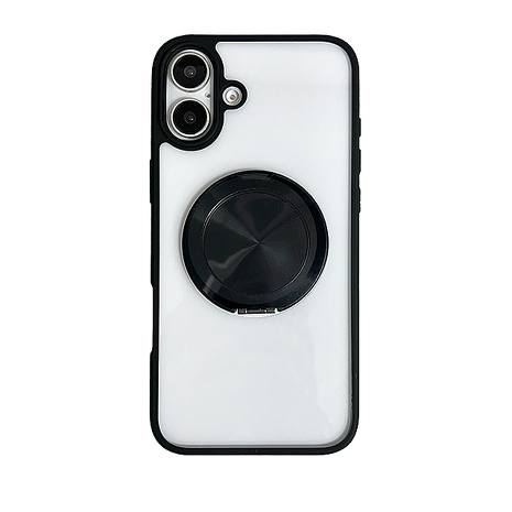 iPhone 16 Plus CASE SHOP 360度磁吸站立保護殼-透黑