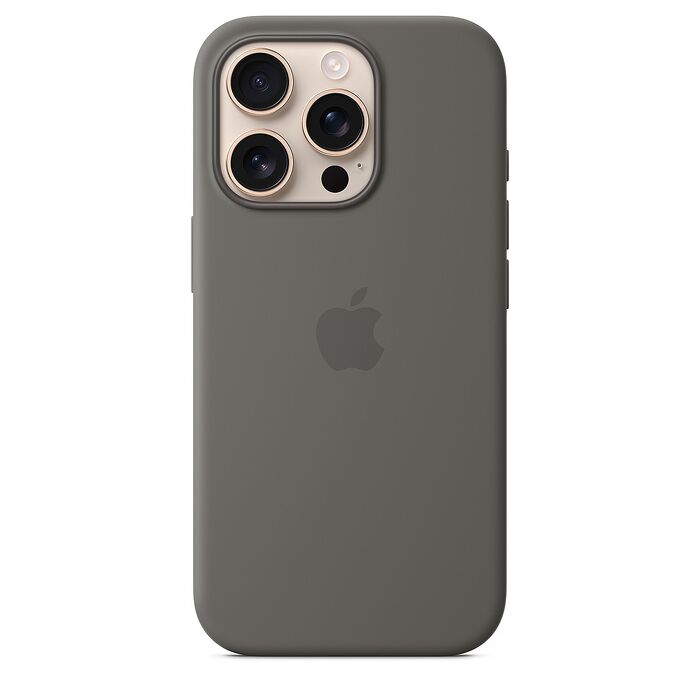 iPhone 16 Pro MagSafe 矽膠保護殼-灰石色