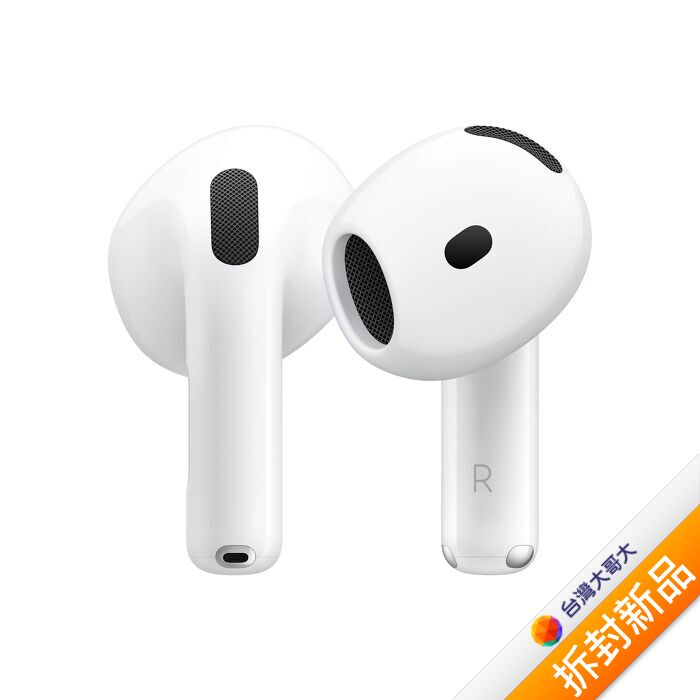 Apple原廠AirPods 4 主動式降噪款藍牙耳機(MXP93TA/A)-白【拆封新品】