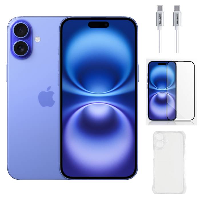 APPLE iPhone 16 Plus 128G (湛海藍)(5G)【超值配件組】