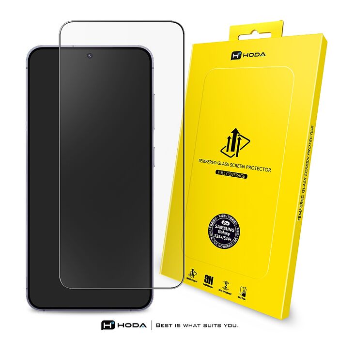 Samsung S25+/S24+ hoda滿版邊緣強化玻璃保護貼