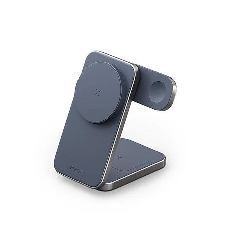 Energea Magtrio Plus 三合一Qi2折疊磁吸無線充電座-藍