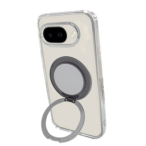Google Pixel 9a 360度磁吸站立保護殼-透明