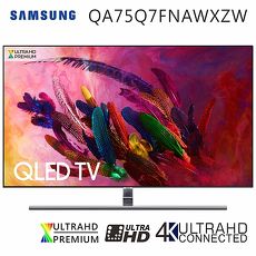 三星 75吋4K QLED量子聯網液晶電視(QA75Q7FNAWXZW)送基本安裝+三洋負離子超薄型空氣清淨機+行動電源