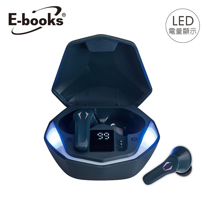 E-books SS39 電競RGB魔影電量顯示藍牙5.3耳機(活動)